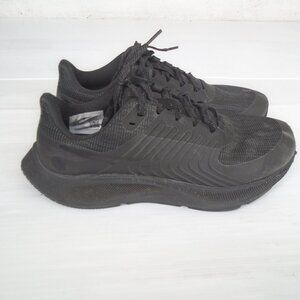 Nike Air Zoom Pegasus 38 Shield Triple Black Running shoes Mens Size 8